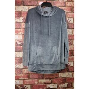 32 Degrees Heat Hoodie Pullover Womens Magnet Color Charcoal Velvet Feel NWT B74